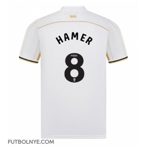 Camiseta Sheffield United Gustavo Hamer #8 Visitante Equipación 2025-26 manga corta